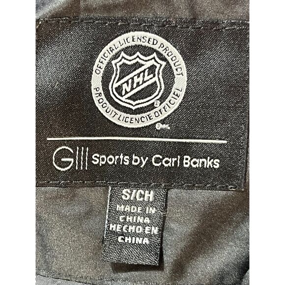 NHL GIII Sports Carl Banks Chicago Blackhawks Women's Vest Red Black EUC Small - Picture 7 of 8